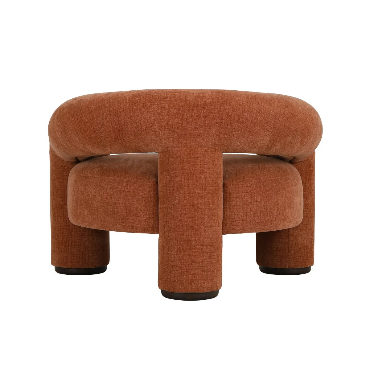 CR Trinom Fabric Upholstered Timber Leg Armchair