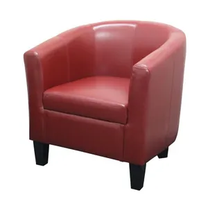 BT Tasman PU Leather Upholstered Tub Chair thumbnail 1