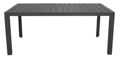 VI Icaria Aluminium Outdoor Dining Table - Charcoal and White