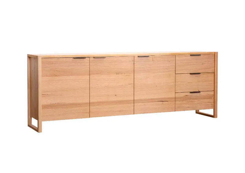 VI Perisher 2.4m 3 Door, 3 Drawer Buffet - Natural