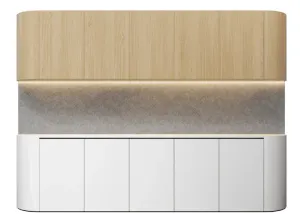 DD Maye 5 Door Curved Base and Overhead Cupboards thumbnail 1