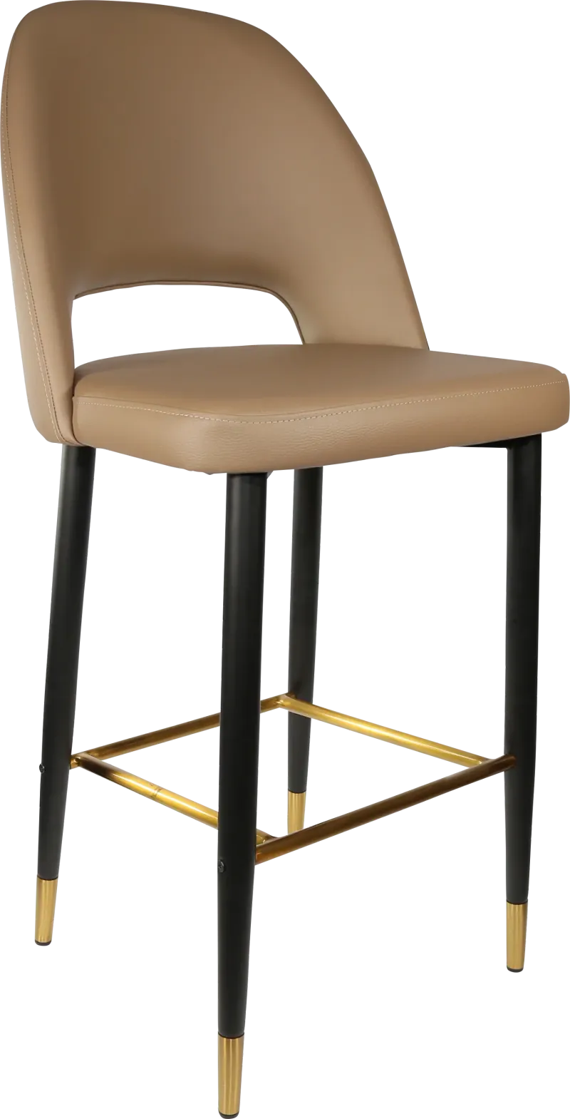FL Semifreddo Vinyl Upholstered Metal Leg Hospitality Bar Stool