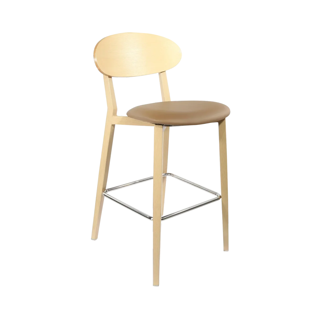FL Atlanta Upholstered Seat Aluminium Frame Hospitality Barstool