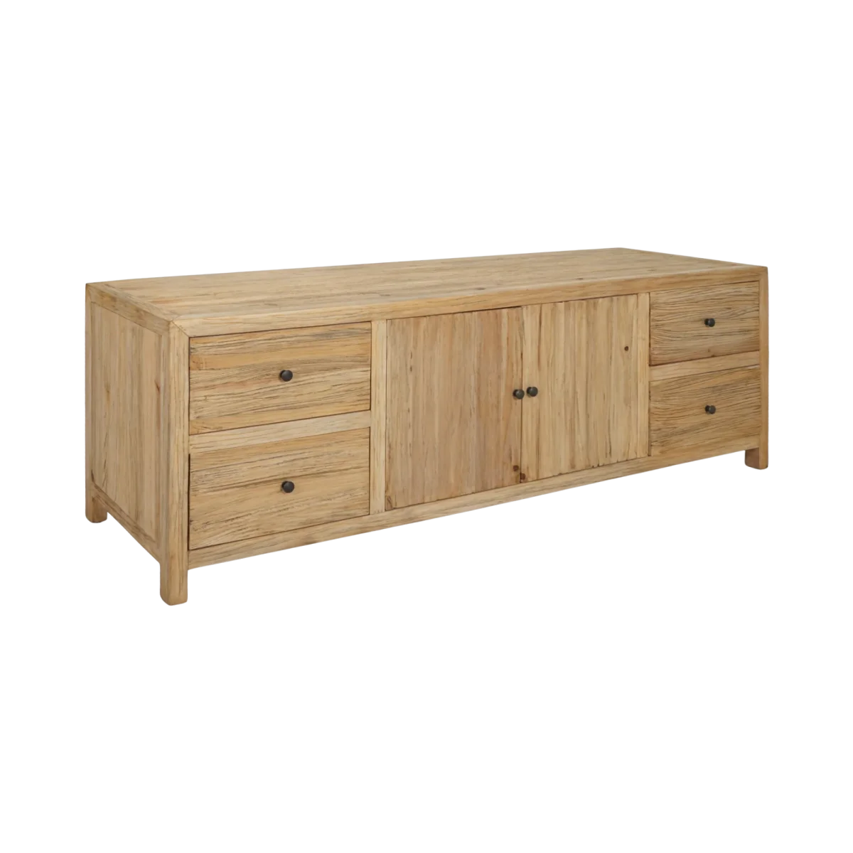 CR Sonoma Solid Timber 4 Drawer 2 Door Cabinet