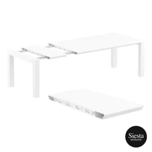 FL 7 Piece Outdoor Extendable Dining Table Setting with Panama Rattan Armchair thumbnail 3