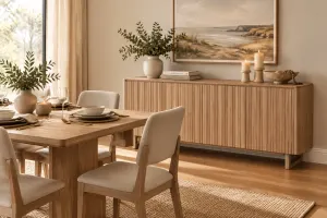 MD Oscar Solid Timber 4 Door Buffet thumbnail 2
