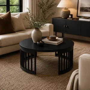 CR Arlo Solid Timber Round Coffee Table thumbnail 9
