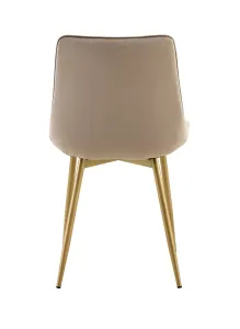 BT Lora Velvet Upholstered Metal Leg Dining Chair thumbnail 6