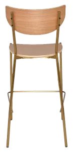EZ STOOL MARCO BRASS - BLACK - UNUPHOLSTERED thumbnail 17