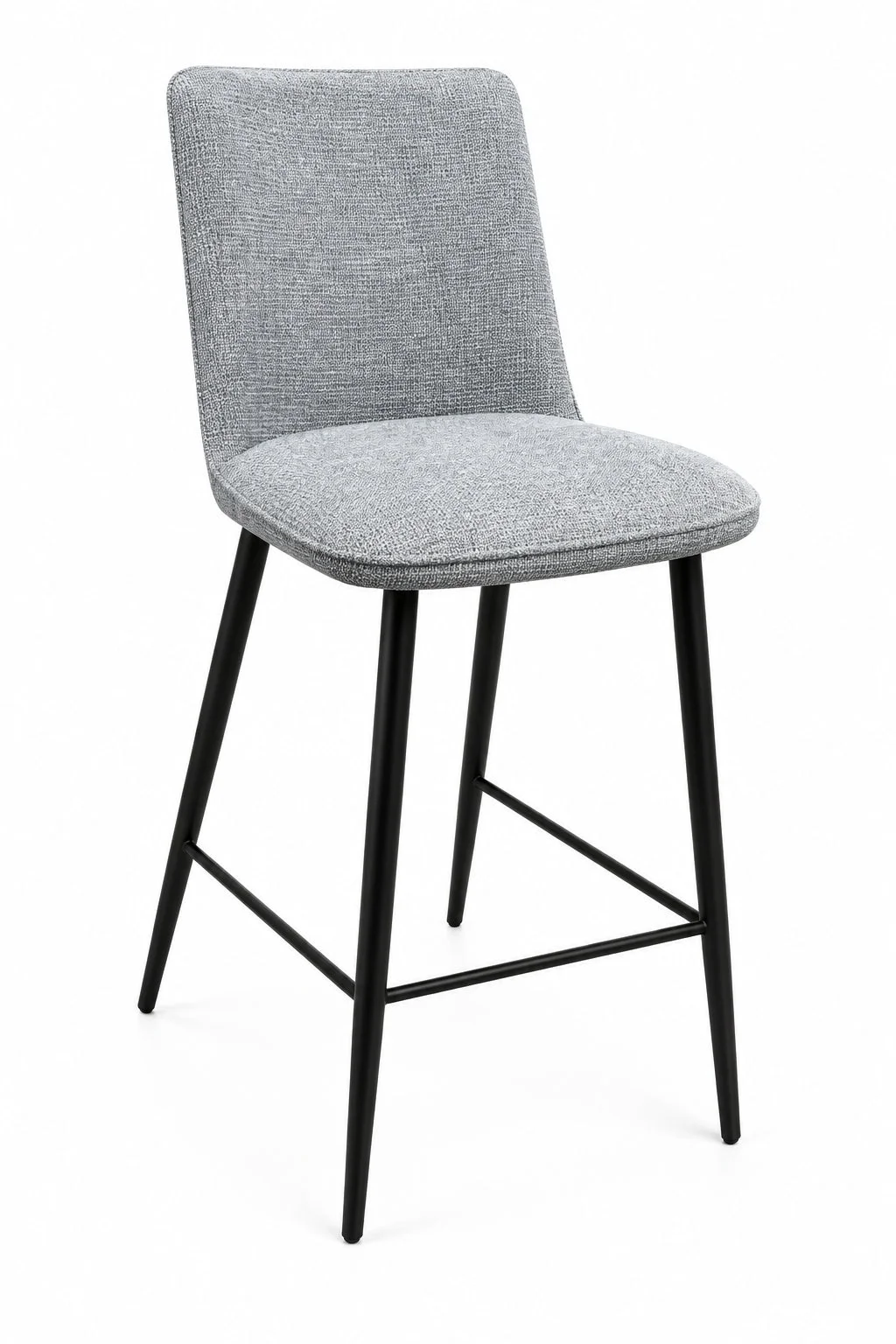 MD Loftus Fabric Upholstered Metal Leg Bar Stool