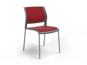 OL Game Fabric Upholstered Charcoal Shell Breakout Chair -4 Legs thumbnail 9