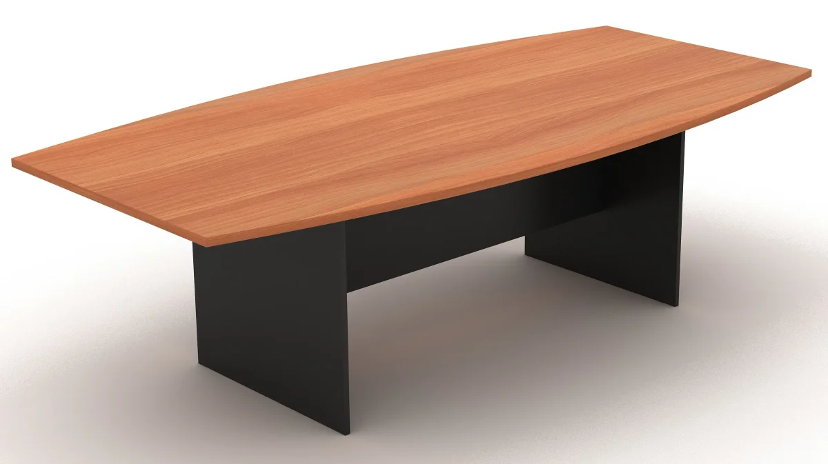 GP OMsystem Commercial Boardroom Table with Boat Shape Top H Base