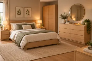 MD Moni Solid Timber Low Chest with 6 Drawers thumbnail 2
