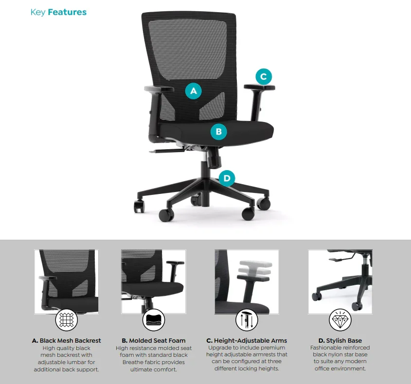OL Optic Mesh Back Task Chair