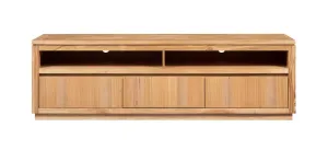 VI Highland Timber Framed 3 Drawer TV Unit thumbnail 4
