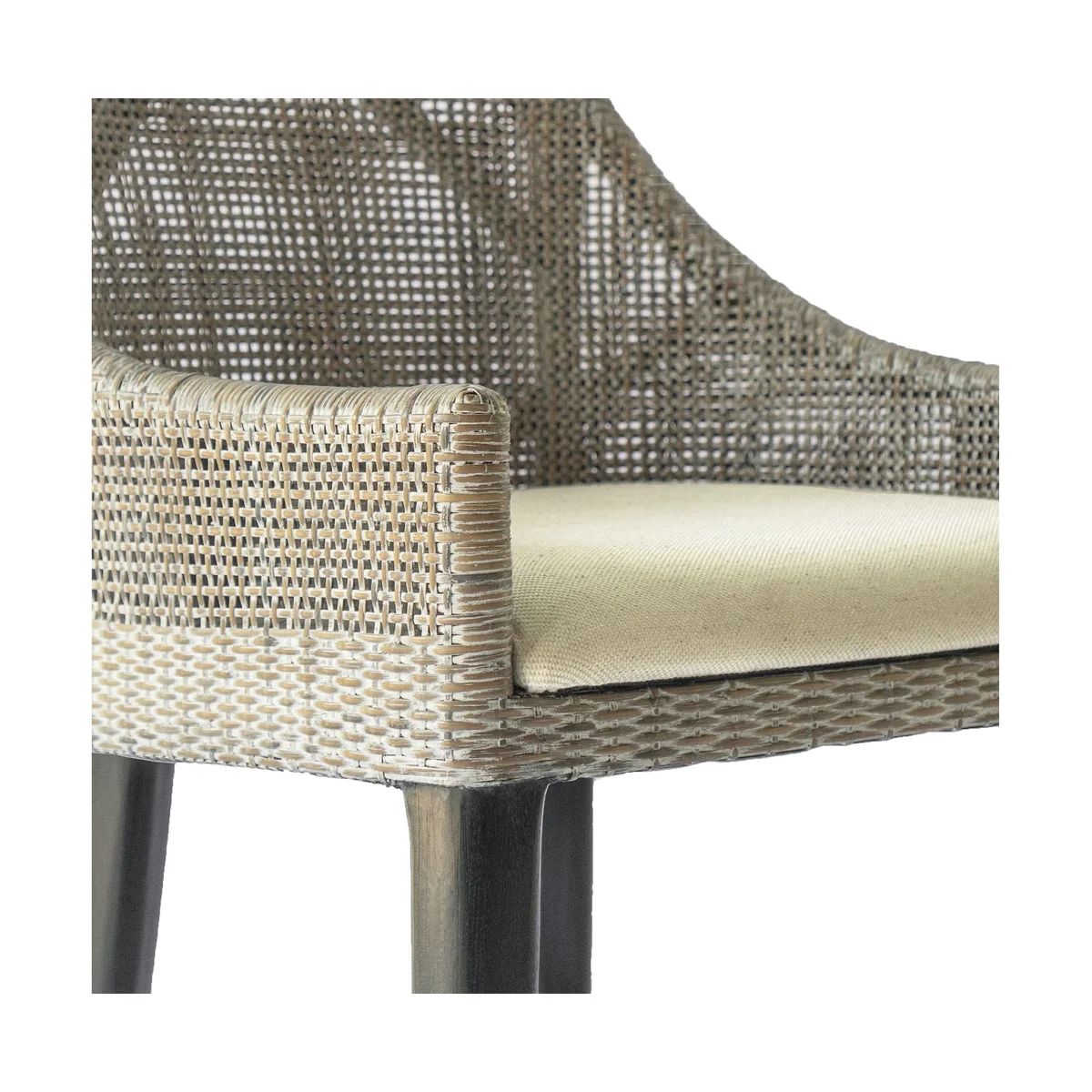 CR Tennessee Timber Frame Rattan Counter Stool