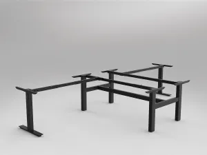 OL Agile 90° Shared Workstation Frame to Suit 2 Worktops thumbnail 7