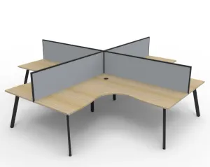 RL Eternity Workstation for 4 Users with SHUSH30 Screen thumbnail 5