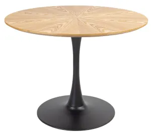 VI Spin Metal Pedastal Base Round Dining Table thumbnail 1