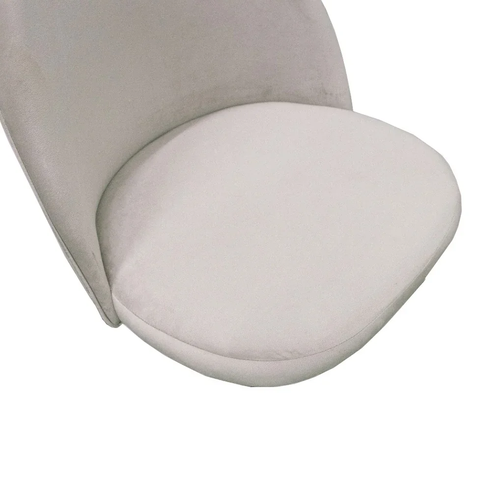 VI Channon Fabric Upholstered Metal Leg Dining Chair