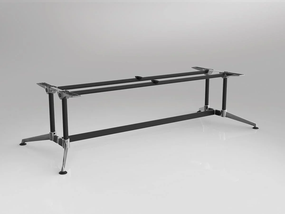OL Modulus Twin Post Single Span Meeting Table Frame