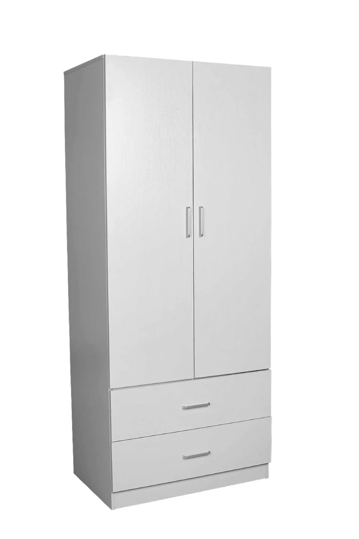 HE Randwick 2 Door 2 Drawer Wardrobe with Hanging Rail
