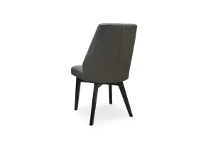 VI Roma Leather Upholstered Timber Leg Dining Chair thumbnail 3