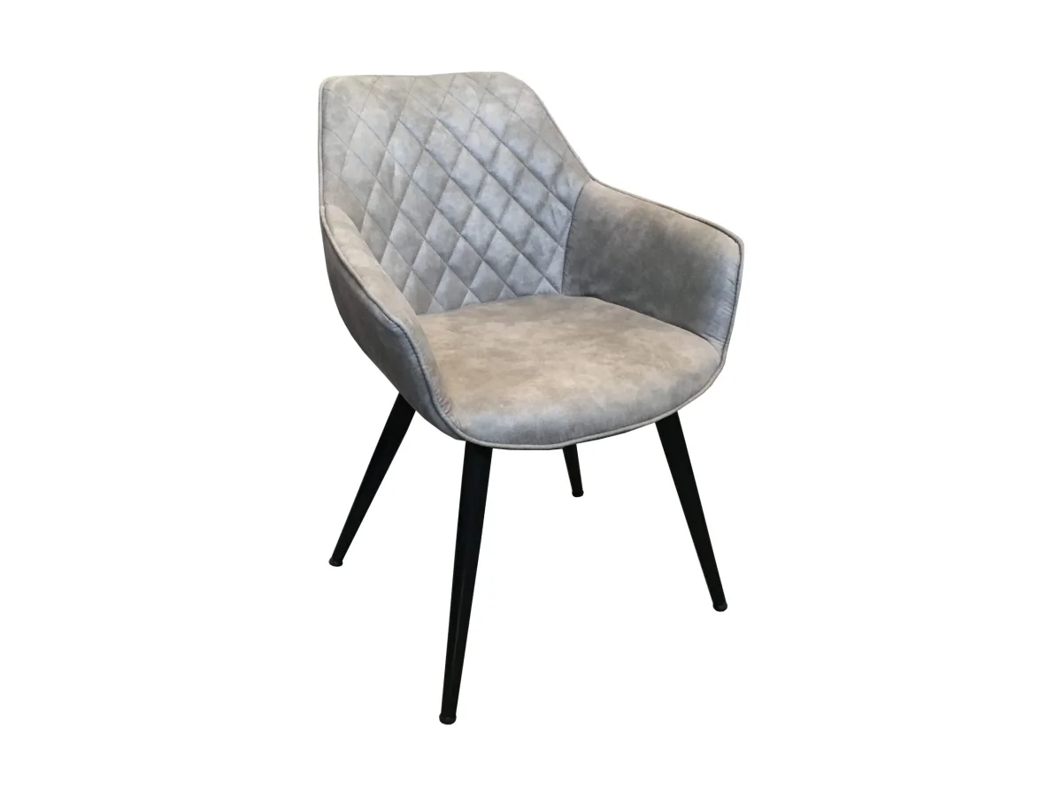 MF Bennett PU Leather Upholstered Metal Leg Dining Chair
