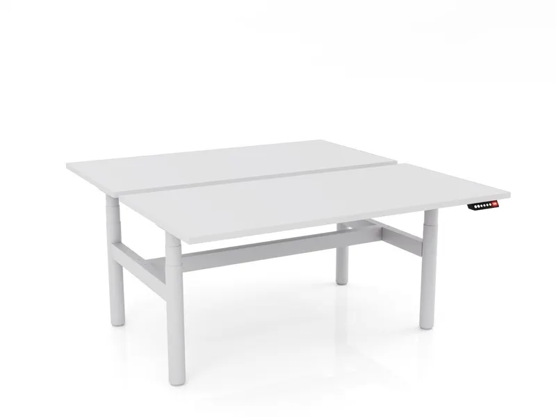 OL Agile Motion+ Electric Height Adjustable Round Leg 1 User Desk