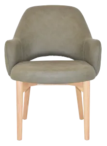 EZ Albury Solid Natural Stained Timber Upholstered Hospitality Dining Armchair - XL thumbnail 11