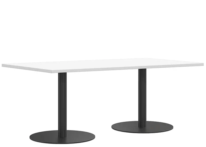 DD Verse Double Round Base Rectangular Meeting Table