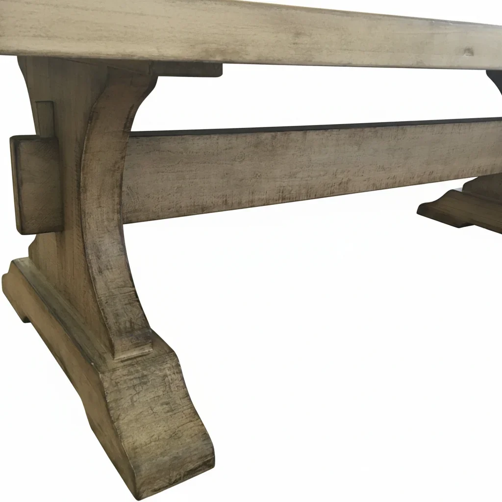 MF Chapel Recycled Oregon Timber Antique Look Dining Table