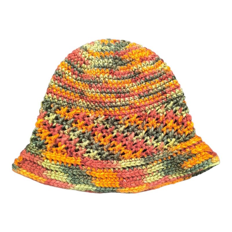 Crochet Girls Hat - Autumn Tones