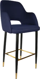 FL Sorbet Fabric Upholstered Metal Leg Hospitality Barstool thumbnail 3