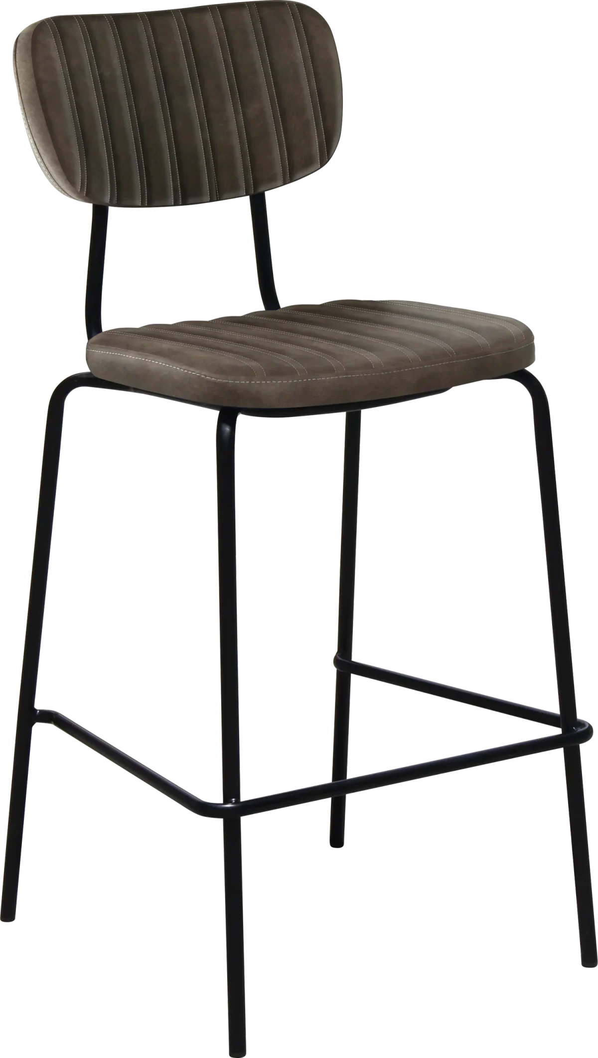 FL Tiramisu Premium Vinyl Upholstered Black Metal Frame Hospitality Barstool