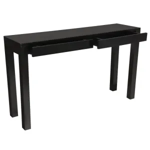 CT Amsterdam Solid Mahogany Timber 2 Drawer Sofa Table thumbnail 10