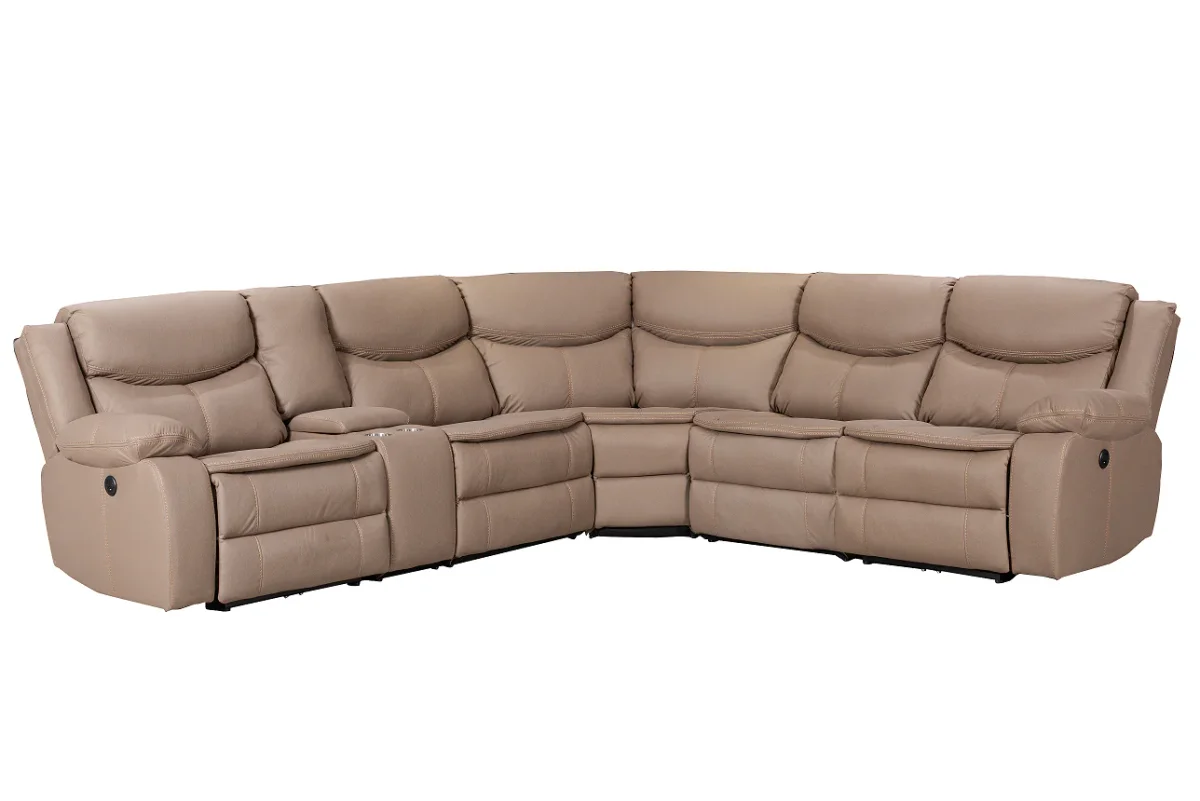 BT Otto Fabric Power Motion 5 Seater Electric Recliner Corner Lounge