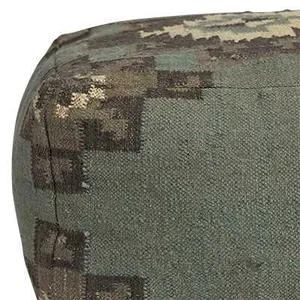 SH Haora Jute Upholstered Square Ottoman thumbnail 2