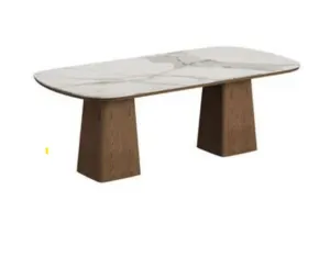 BT Soraya 7pce 2.0m Dining Table with Leather Capella Chair Kit thumbnail 2