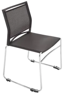 RL PMV Stackable Chrome Sled Base Hospitality Chair thumbnail 2