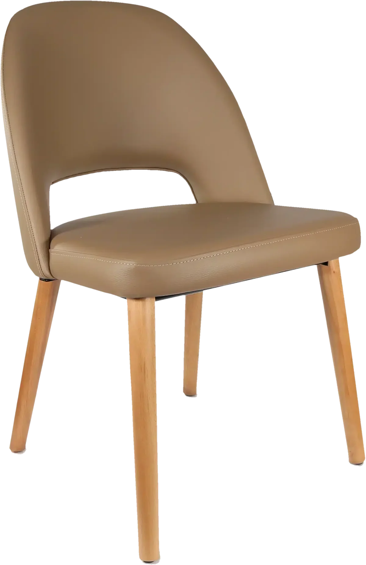 FL Semifreddo Vinyl Upholstered Timber Legs Hospitality Chair