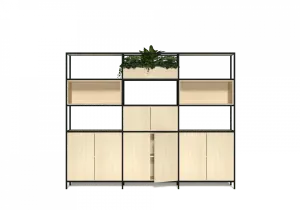OL Rhodes 8 Door 2 Open Shelf Welded Storage with 3 Planter Box thumbnail 2
