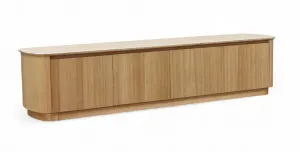 MD Elegant Solid Timber Natural Stone Top 4 Door TV Unit thumbnail 4