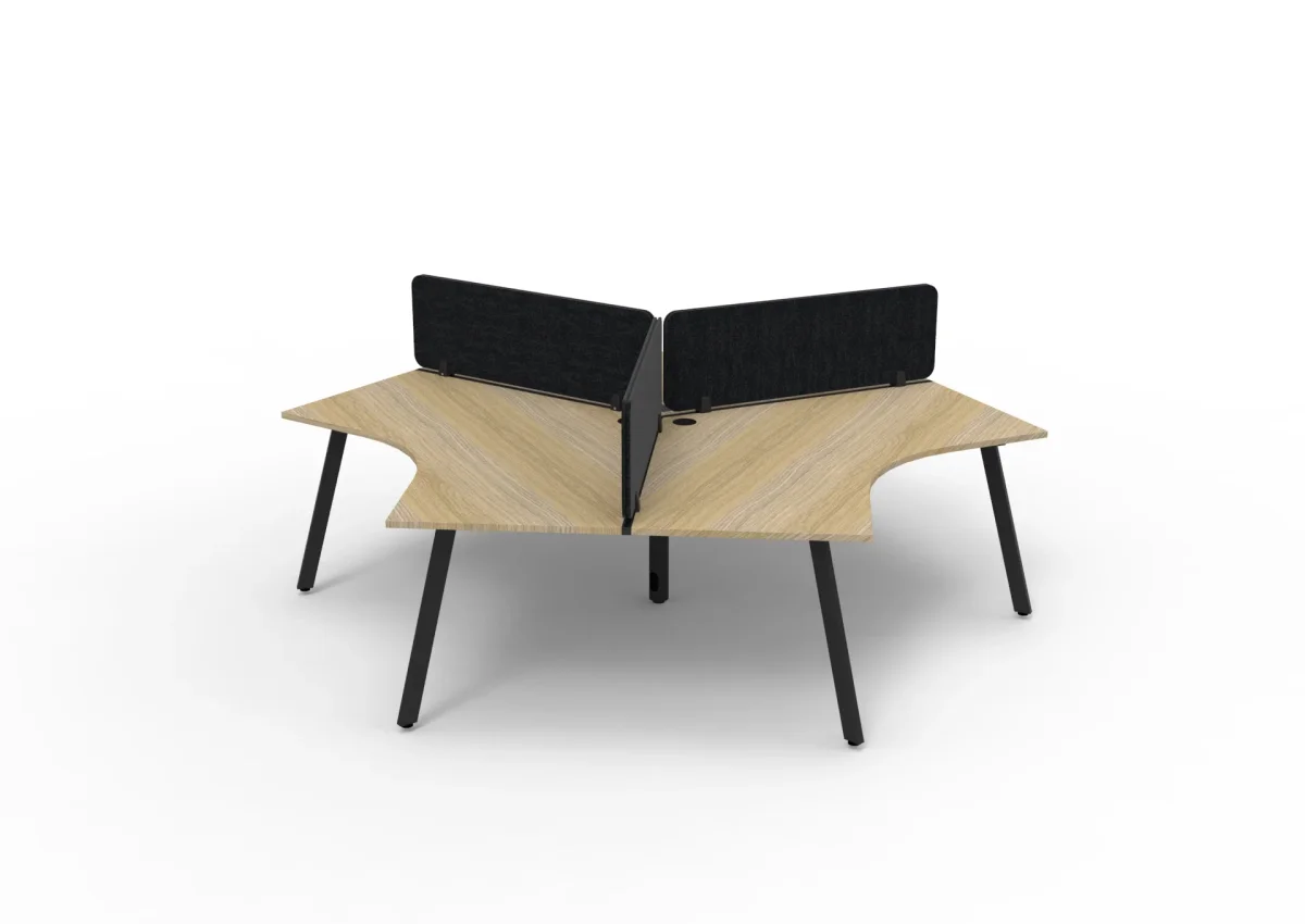 RL Infinity 120 Degree Workstation for 3 Users with Eco Panel Screen