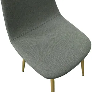 VI Herriot Fabric Upholstered Metal Leg Dining Chair thumbnail 6