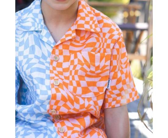 Miramara Designs - Kids linen shirt-checkered thumbnail 6