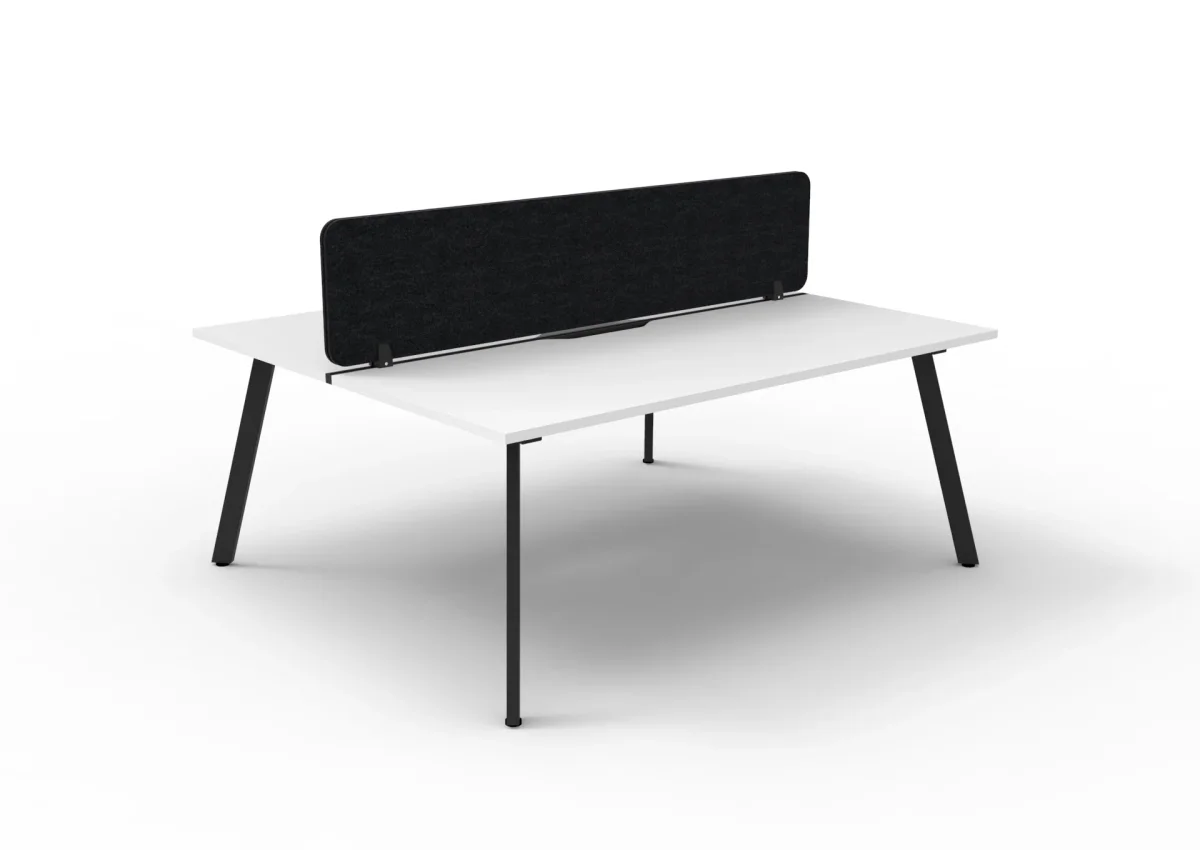 RL Eternity Double Sided Workstation with Black Eco Panel Screen