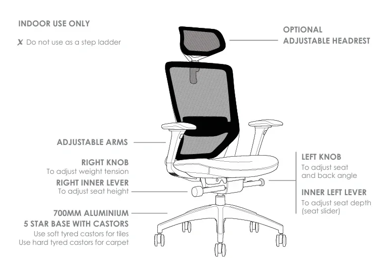 ST Baxter Mesh Back Executive Chair