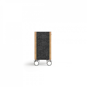 OL Rover 2 Door Mobile Credenza with Acoustic Pinnable Board thumbnail 3