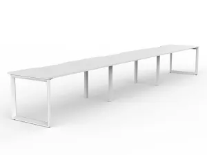 OL Anvil 3-User Workspace – White Top with White Frame thumbnail 5